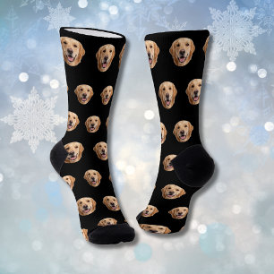 Chaussette Photo de visage de animal de compagnie personnalis