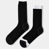 Chaussette photo en noir et blanc (Gauche)