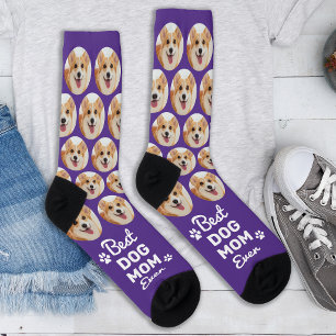 Chaussette Photo personnalisé de chien MAMAN CHIEN Motif mign