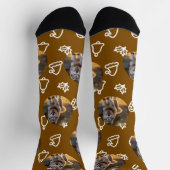Chaussette Photo personnalisée - Célébration d'hiver (Haut)
