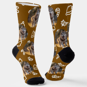 Chaussette Photo personnalisée - Célébration d'hiver