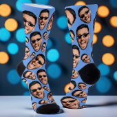 Chaussette Photo Visage Drôle Personnalisé Sur Chaussettes Ci