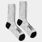 Chaussette Photographie de Rose Cool personnalisable Monogram (Droite)