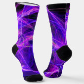 Chaussette PHOTON FOU violet bleu Fractale (Angulaire)