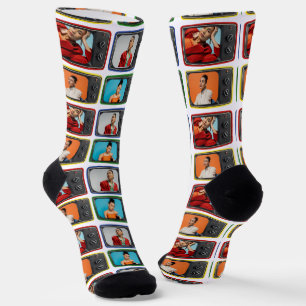 Chaussette Photos personnalisées dans les téléviseurs Vintage