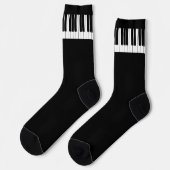 Chaussette Piano Player Clavier noir et blanc (Gauche)
