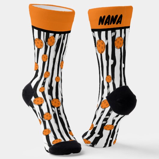 Chaussette Pickleball Dink & Dash Stripes (Angulaire)