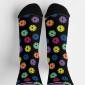 Chaussette Pickleball - mélange noir, (Haut)