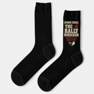 Chaussette Pickleball Nom personnalisé The Rally Wrecker