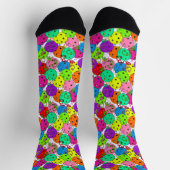 Chaussette Pickleball Party Confetti et Pickleball Ballons (Haut)