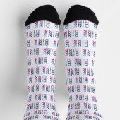 Chaussette Pickleball Player Gift Dink Multicolore (Haut)