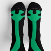 Chaussette Pied de grenouille verte drôle Pieds Chaussettes G (Haut)