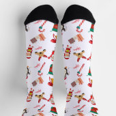 Chaussette Pieds de fête : Chaussettes de personnage de Noël (Haut)