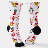 Chaussette Pieds de fête : Chaussettes de personnage de Noël (Angulaire)