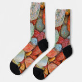 Chaussette Pierre colorée, galets, rochers (Gauche)