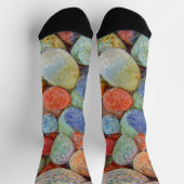 Chaussette Pierre colorée, galets, rochers (Haut)