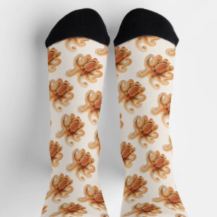 Chaussette Pieuvre Salutii, Animaux Aquatiques Marins Vintage