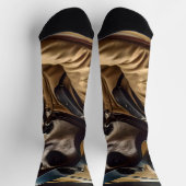 Chaussette Pilote professionnel de course Meerkat, badge (Haut)