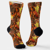 Chaussette Pine Cones et Feuille Automne (Angulaire)