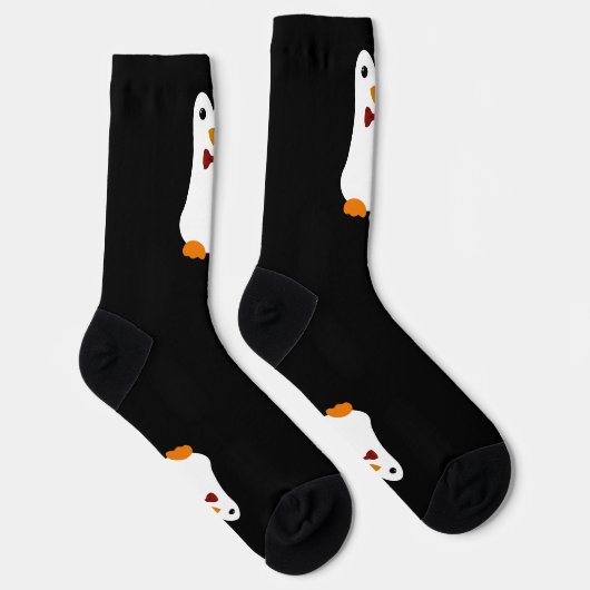 Chaussette Pingouin à Cravate de Bow de Kawaii (Droite)