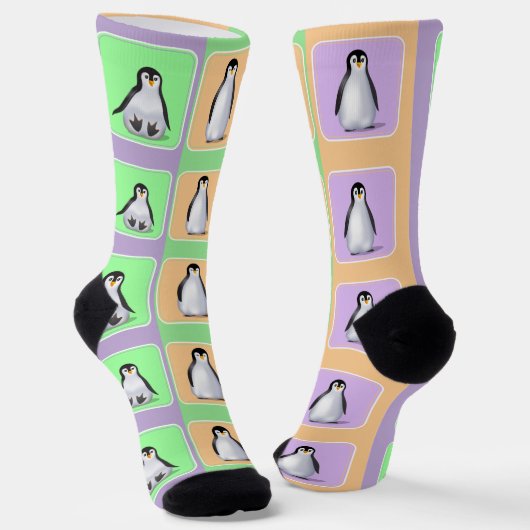 Chaussette Pingouins pour bébés (Angulaire)