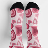 Chaussette Pink and Red Layered Heart Pattern (Haut)