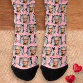 Chaussette Pink Custom Boyfriend Girami Photo Chat Visage