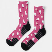 Chaussette Pink Pretty Kitty Motif (Gauche)
