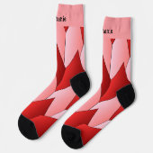 Chaussette Pink Red Art Deco Design Socks (Gauche)