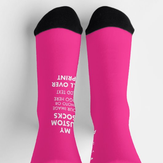 Chaussette PINK sur mesure sur toute impression Chaussettes P (Haut)