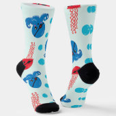 Chaussette Pirate Octopus, Pirate Jellyfish, Sea Animaux (Angulaire)