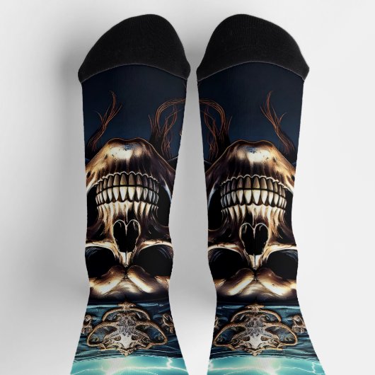 Chaussette Pirate Skull with Swords (Haut)