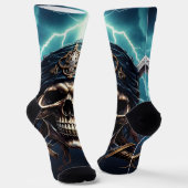 Chaussette Pirate Skull with Swords (Angulaire)