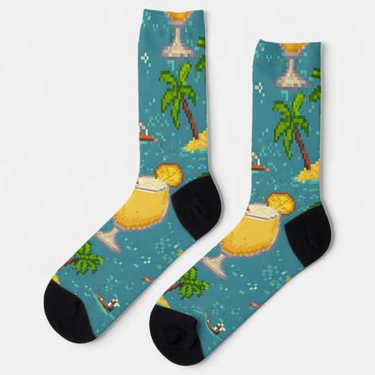 Chaussette Pixel Pina Coladas (Gauche)