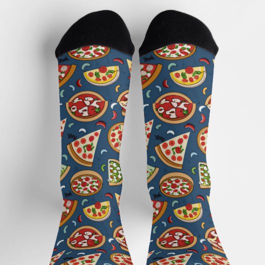 Chaussette Pizza Pattern Unisex Crew Sock (Haut)