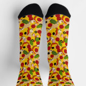 Chaussette Pizza Toppings Funny Pizzeria Motif (Haut)