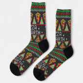 Chaussette Pizza Ugly Christmas Sweat (Gauche)