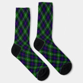 Chaussette plaid bleu vert de tartan du sud (Droite)