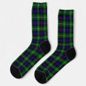 Chaussette plaid bleu vert de tartan du sud (Gauche)