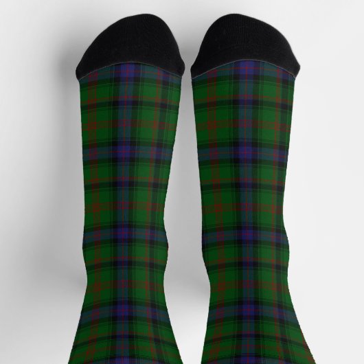 Chaussette Plaid bleu vert tartan Park (Haut)
