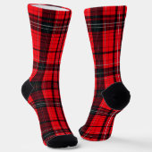 Chaussette Plaid Rouge traditionnel Tartan Collection populai (Angulaire)