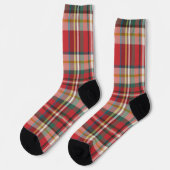 Chaussette Plaid Rustique Moderne Groomsmen Correspondant Rou (Gauche)