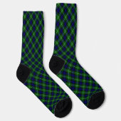 Chaussette Plaid vert bleu Lamont tartan (Droite)