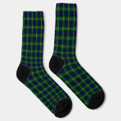 Chaussette Plaid vert bleu Lamont tartan (Droite)