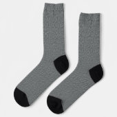 Chaussette Plain Color With Added Design Crew Socks (Gauche)