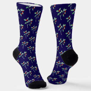 Chaussette plante de baies rouges