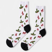 Chaussette Plante Holly Commun Et Motif Red Bows (Gauche)