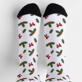 Chaussette Plante Holly Commun Et Motif Red Bows (Haut)