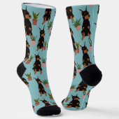 Chaussette Plantes Doberman Pinscher (Angulaire)