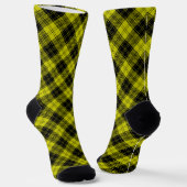 Chaussette Plaque noire jaune tartan MacLachlan (Angulaire)